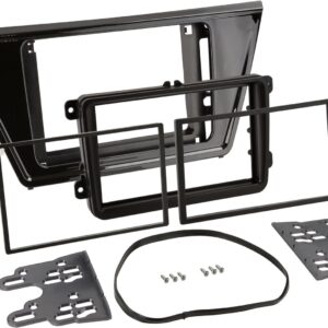2-DIN Paneel Volkswagen Touran 2015->2021 - Kleur : Piano Zwart