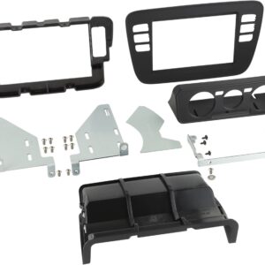 2-DIN Paneel Volkswagen up! / Seat Mii / Skoda Citigo 2011-2016 Kleur: Zwart