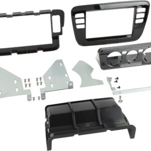 2-DIN Paneel Volkswagen up! / Seat Mii / Skoda Citigo 2011-2016 Kleur: Piano zwart