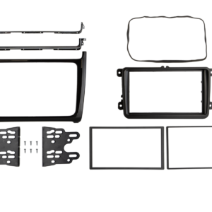 2-DIN frame Volkswagen Polo 2014-2017 Piano Zwart