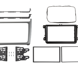 2-DIN frame Volkswagen Polo 2014-2017 Zilver