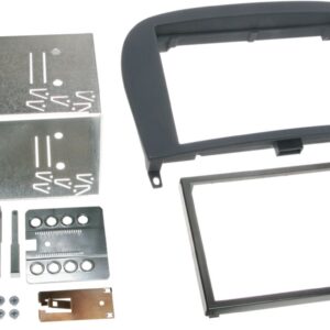 2-DIN Paneel Mercedes Benz SL-Klasse(R230) 2001-2011 Kleur: Rubbertouch Zwart