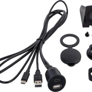 USB inbouwaansluiting/behuizing USB-A/USB-C los