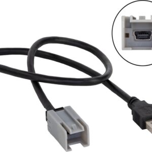 USB-adapter universeel mini USB grijs>USB-A los