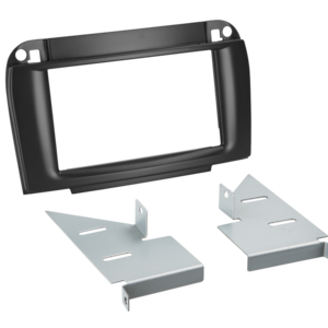 2-DIN Paneel Mercedes Benz CL-Klasse (W215)/S-Klasse (W220) 1998-2005 Kleur: Zwart