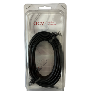 stroomkabel 2.5mm zwart 10 mtr in blister