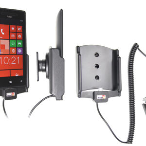 HTC 8X Actieve houder met 12/24V lader. Let op: Uitlopend artikel, Kan niet retour!