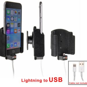 Apple iPhone 6S / 7 Passieve houder. Voor originele Apple lightning naar USB kabel (Gestoffeerd)