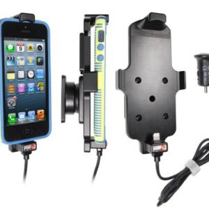 Apple iPhone 5 / 5S / SE Actieve houder met of zonder hoes 12V USB plug