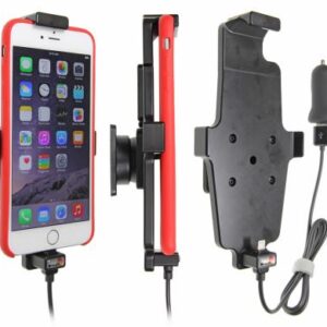 Apple iPhone 6/6S/6 Plus/7 Plus/8 Plus/Xs Max Actieve houder met 12V USB Plug. (met/zonder hoes)