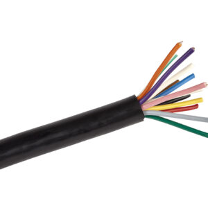 Meer aderige kabel 13x 1.0mm2 25mtr rol, buitenhuls zwart