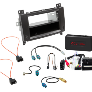 2-DIN Kit met Bakje Mercedes Voertuigen SWI/Analoog/Antenne