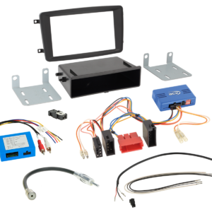 2-DIN Kit Mercedes Voertuigen SWI/Analoog/Antenne met aflegbakje