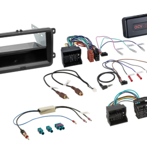 2-DIN Kit met aflegvak Skoda/VW Zwart