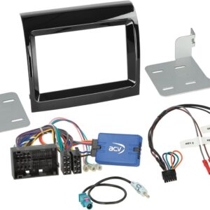 2-DIN Kit Inbouw-KIT Fiat Ducato/ Citroën Jumper/ Peugeot Boxer(250*) Facelift 2016-> Pianolak Zwart