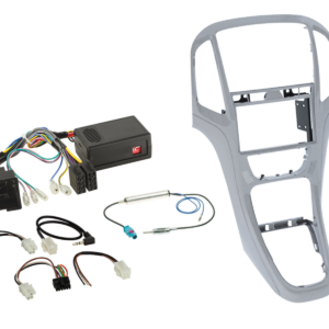 2-DIN Kit + Radio adapter kit Opel Astra 2009-2016 Kleur: Platin Zilver