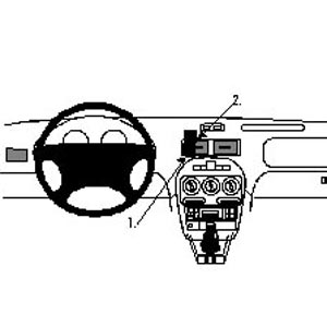 ProClip - MG TF/ ZR - Rover 200/ 25 Center mount. LET OP: UITLOPEND ARTIKEL, KAN NIET RETOUR!
