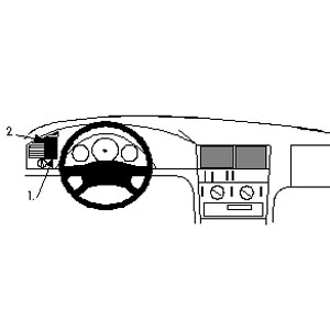 ProClip - Mercedes Benz C-Klasse (180-320) 1993-1999 Left mount