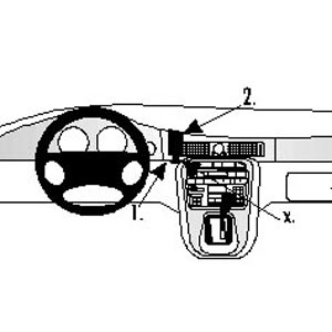 ProClip - Jaguar XJ8/ XJR/ XR8 Center mount