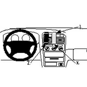 ProClip - Toyota Avensis 1998-2002 Center mount