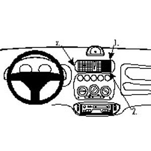 ProClip - Fiat Seicento 1998-2007 Angled mount