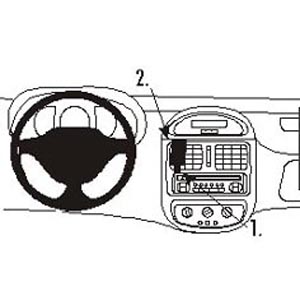 ProClip - Renault Clio I 1999-2001 Center mount