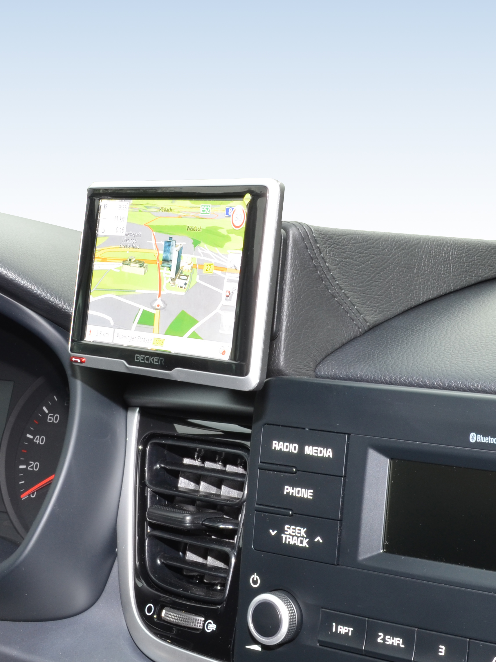 Kia Rio (TypeYB) zonder Navi 2017-2019 Kleur: Zwart