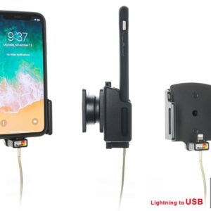 Apple iPhone X / Xs Verstelbare houder met kabelbevestiging voor Apple kabel