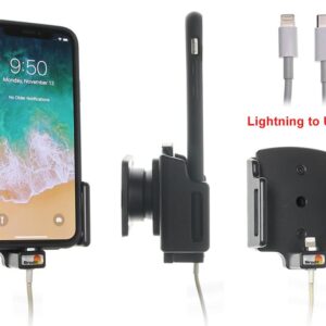 Apple iPhone X / Xs Verstelbare houder met kabelbevestiging voor Apple kabel