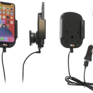 Apple iPhone 12 Mini Qi Wireless Actieve verstelbare houder met 12V USB plug