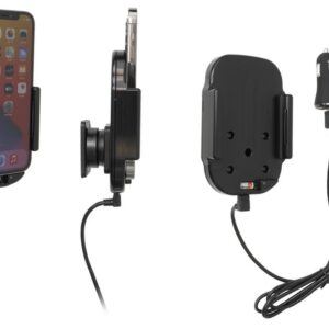 Apple iPhone 12/ 12 Pro  Qi Wireless  Actieve verstelbare houder met 12V USB plug