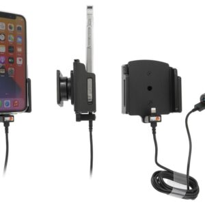 Apple iPhone 13 / 13 Pro , Actieve verstelbare  houder met 12V USB SIG-Plug 70-83mm