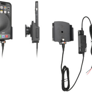 Apple iPhone 15/16/17 (Pro)  Actieve verstelbare houder met vaste voeding