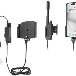 Apple iPhone 15 Plus / 15 Pro MAX  Actieve verstelbare houder met vaste voeding