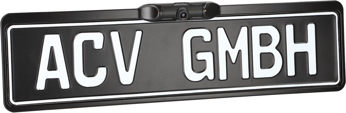 Achteruitrij Camera (nummerplaat) - 1/4" SONY CCD NTSC camera. Incl. 7 meter RCA output