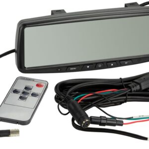 LCD spiegel 4.3" met 2x RCA input.