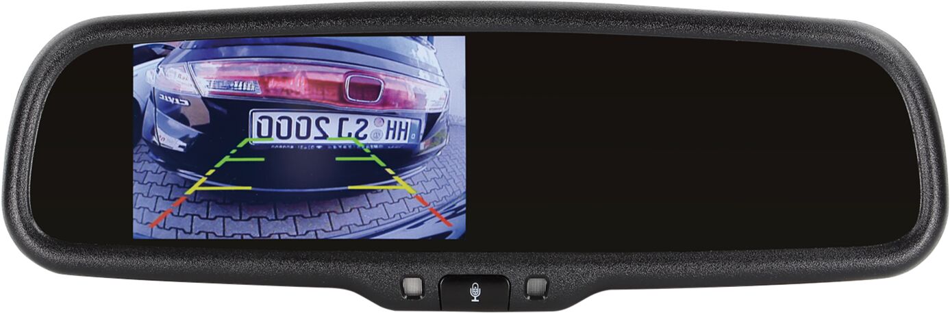 4,3 inch spiegelmonitor incl. Bluetooth handsfree functie 2 video ingangen