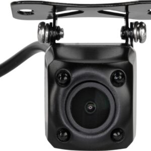 Mini achteruitrij camera universeel zwart NTSC met beeldlijnen,spiegelfunctie en nachtzichtfunctie