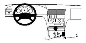 ProClip - Mercedes Benz C-Klasse (180-320) 1993-1999 Console mount