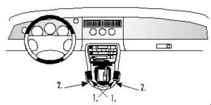 ProClip - Jaguar XK8 / XKR/XK 1997-2006 Console mount, Left/Right