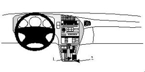 ProClip - Saab 9-5 1998-2006 Console mount