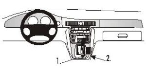 ProClip - Jaguar XJ8/XJR Console mount