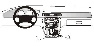 ProClip - Jaguar XJ8/XJR Console mount