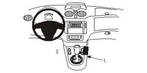 ProClip - Citroën C3/Pluriel 2002-2004 Console mount
