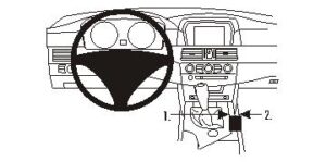 ProClip - BMW 5-Serie M5 E60, E61 2004-2010 Console mount