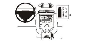 ProClip - Citroën C6 2007-2013 Console mount