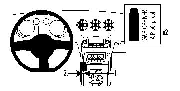 ProClip - Audi TT 2007-2014 Console mount, Left