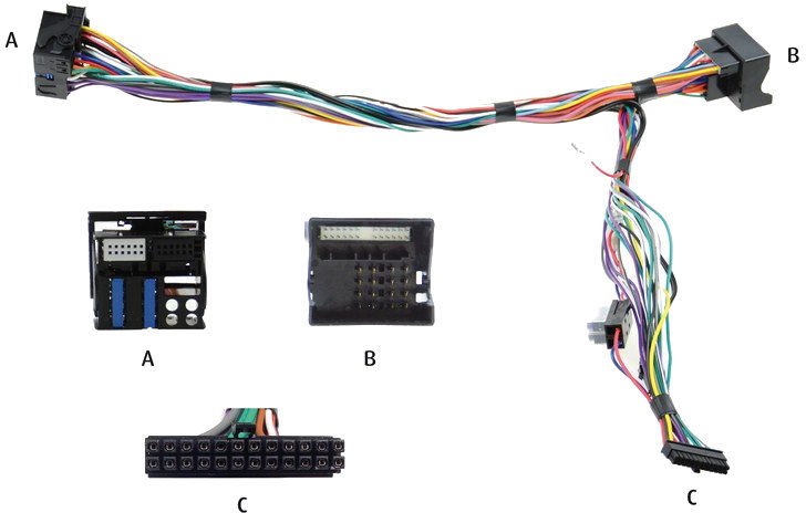Audio2Car 40 Pin Diverse modellen BMW- Land Rover- Mercedes Benz- Porsche- Smart- Volkswagen