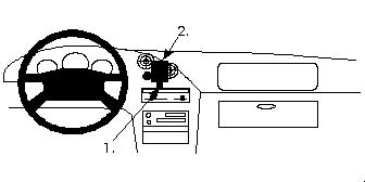 ProClip - Mazda MX-3 94-97 Center mount