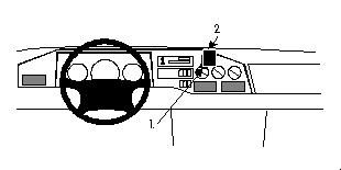 ProClip - Volkswagen LT28/LT31/LT35/LT46 MB Sprinter Center mount